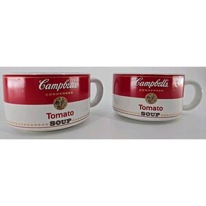 2 VINTAGE Campbell's Tomato Soup Cup/Mug and Plate/Tray Set ~ Westwood ~1994